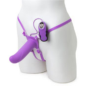 MR. RICO. Arnés con dildo vibrador de Funda Hueca MR. RICO. Arnés con dildo vibrador de Funda Hueca