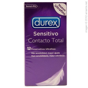 Durex Contacto Total 12 Uds, Mas fino y resistente