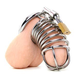 Jaula de castidad masculina con cinturón