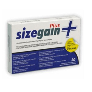 SIZEGAIN PLUS, 30 pastillas para alargar el pene