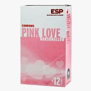 12 condones Pink Love Marshmallow ¿A qué saben las nubes?