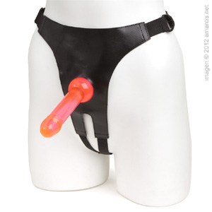 Arnés con dos dildos de jelly intercambiables
