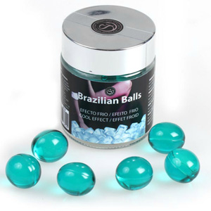 BOLAS BRASILEÑAS 6unds, lubricante en esferas efecto Freshhh