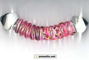 Consolador curvado de Pyrex