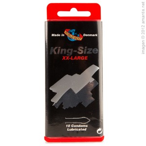 King Size, 10 Condones XXL
