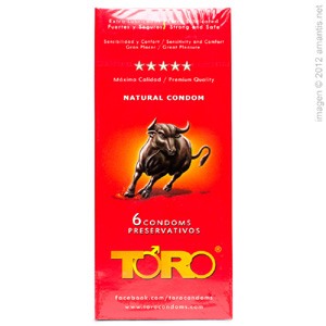 Toro, 6 preservativos extra fuertes y lubricados