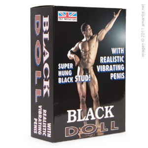 Muñeco negro, con pene vibrador