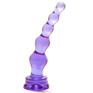 Plug anal púrpura de bolas