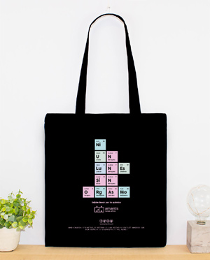 TOTE BAG, NI UN LUNES SIN ORGASMO, bolsa de algodón
