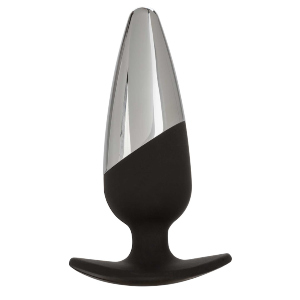 EXECUTIVE PRO elegante plug anal. Combina silicona con metal
