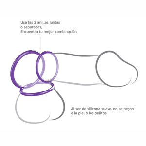 Kit de 3 anillas de silicona ¡Encuentra tu máximo potencial!