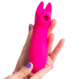 FOXY – Succionador con mango vibrador y orejitas