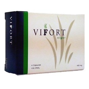 Vifort 4 cápsulas, poderoso vigorizante sexual 100% natural