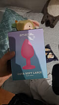 Imagen en comentario de GOTA-SOFT LARGE, plug anal de suave silicona con brillante