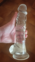 Imagen en comentario de CRISTALINO XL, gran dildo transparente de 22cm