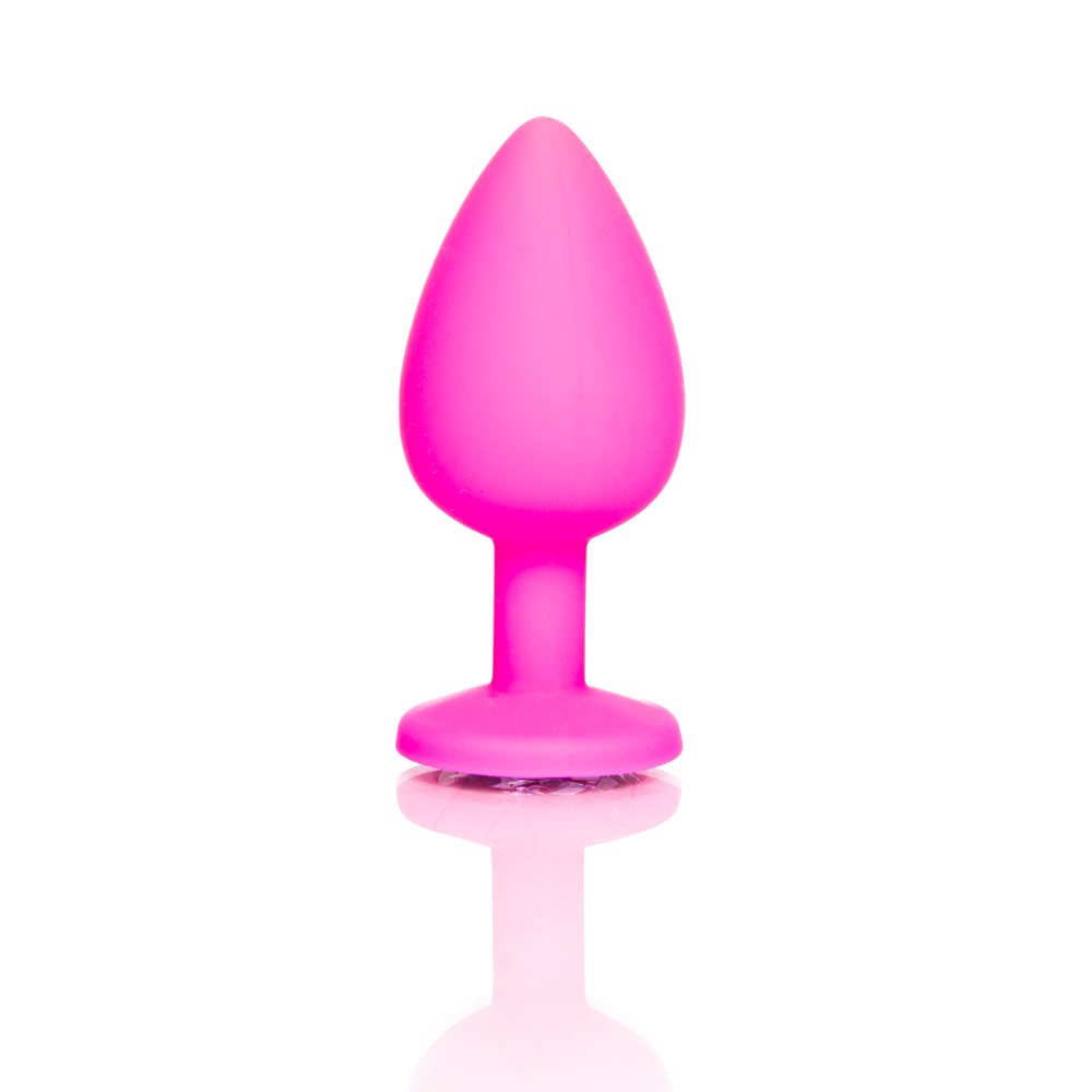 GOTA-SOFT LARGE, plug anal de suave silicona con brillante