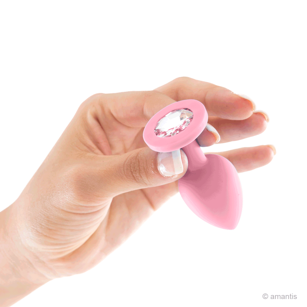 GOTA-SOFT, mini plug anal de suave silicona con brillante