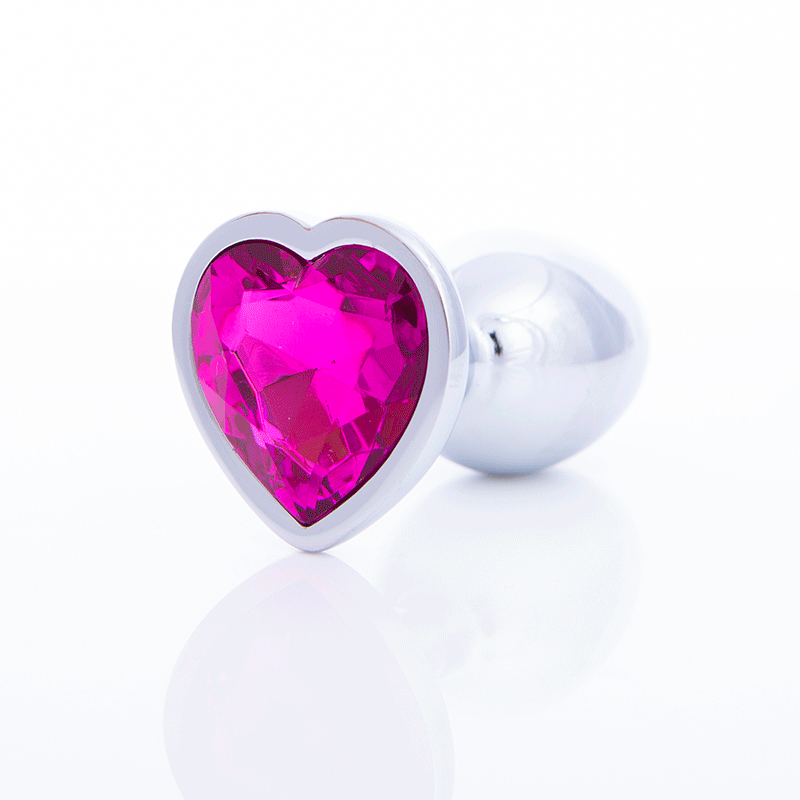 Monamour, plug con brillante de corazn en tres tamaos