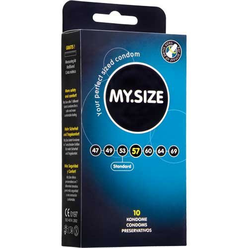 MY.SIZE, 10 condones alemanes en 9 tallas diferentes