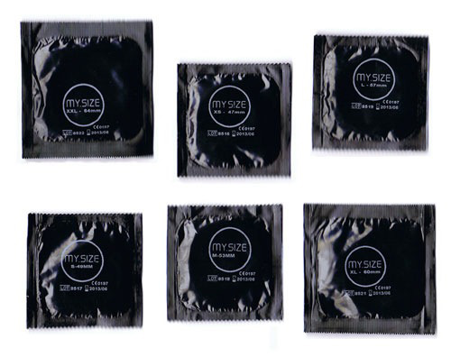 MY.SIZE, 36 condones alemanes en tallas diferentes