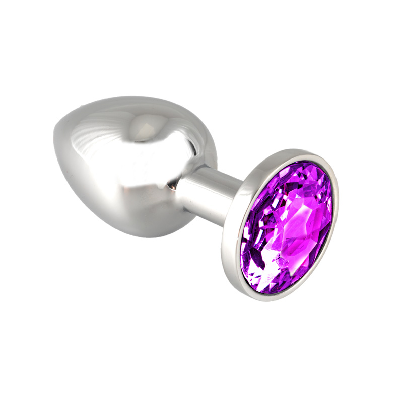 Plug de metal con brillante violeta
