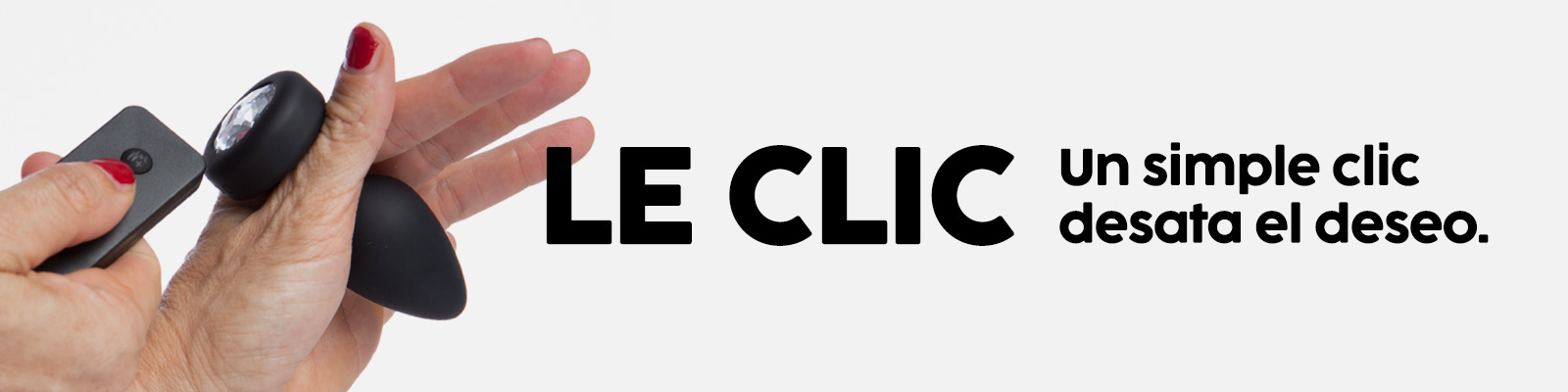 LE CLIC - Plug Anal de Diamante con Mando a Distancia
