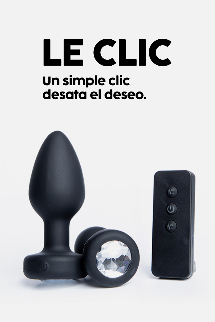 LE CLIC - Plug Anal de Diamante con Mando a Distancia